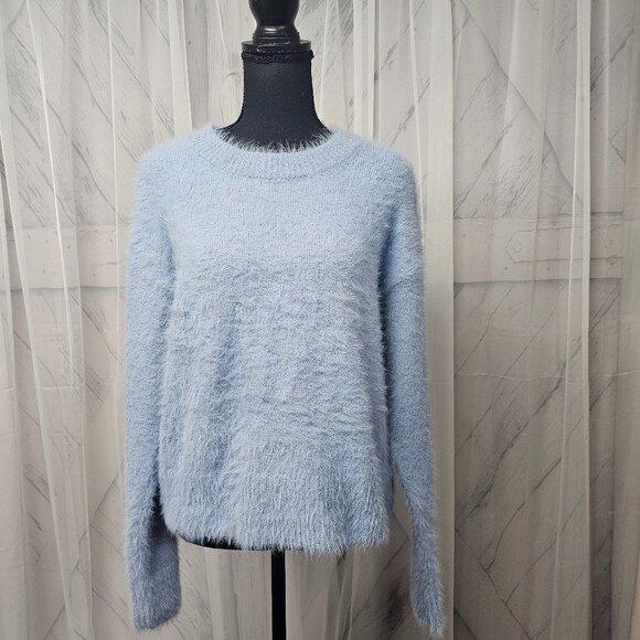 Sanctuary Light Blue Fuzzy Sweater - Picture 13 of 13